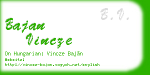 bajan vincze business card